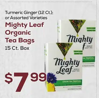 DeCicco & Sons Mighty Leaf Organic Tea Bags offer