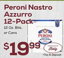 DeCicco & Sons Peroni Nastro Azzurro 12-Pack offer