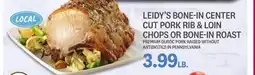Kings Food Markets LEIDY'S BONE-IN CENTER CUT PORK RIB & LOIN CHOPS OR BONE-IN ROAST offer