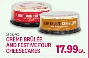 Kings Food Markets CRÈME BRÛLÉE AND FESTIVE FOUR CHEESECAKES offer