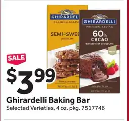 Stop&Shop Ghirardelli Baking Bar offer