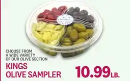 Kings Food Markets KINGS OLIVE SAMPLER offer