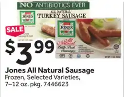 Stop&Shop Jones All Natural Sausage offer