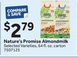 Stop&Shop Nature's Promise Almondmilk offer