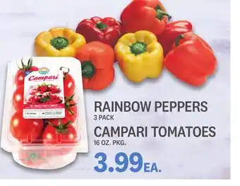 Kings Food Markets RAINBOW PEPPERS 3 PACK, CAMPARI TOMATOES 16 OZ. PKG offer