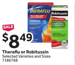 Stop&Shop Theraflu or Robitussin offer