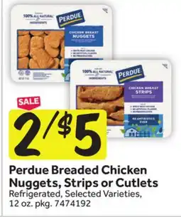 Stop&Shop Perdue Breaded Chicken Nuggets, Strips or Cutlets offer