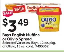 Stop&Shop Bays English Mu ns or Olivio Spread offer
