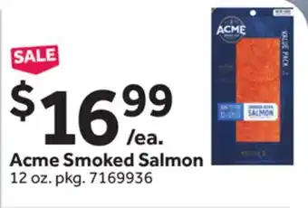 Stop&Shop Acme Smoked Salmon offer