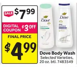 Stop&Shop Dove Body Wash offer