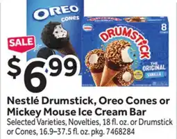 Stop&Shop Nestlé Drumstick, Oreo Cones or Mickey Mouse Ice Cream Bar offer
