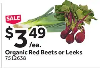 Stop&Shop Organic Red Beets or Leeks offer