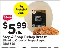 Stop&Shop Stop & Shop Turkey Breast offer