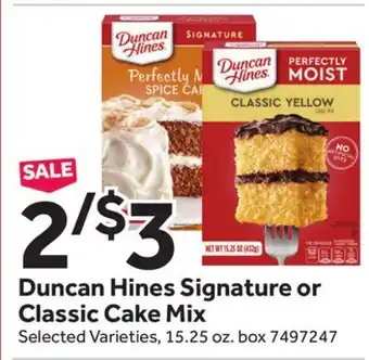 Stop&Shop Duncan Hines Signature or Classic Cake Mix offer