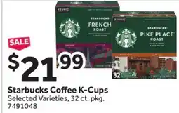 Stop&Shop Starbucks Coffee K-Cups offer