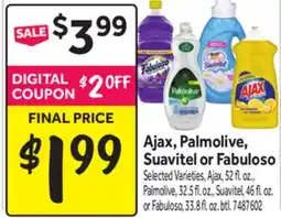 Stop&Shop Ajax, Palmolive, Suavitel or Fabuloso offer