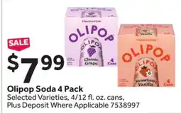 Stop&Shop Olipop Soda 4 Pack offer