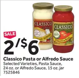 Stop&Shop Classico Pasta or Alfredo Sauce offer