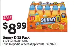 Stop&Shop Sunny D 15 Pack offer