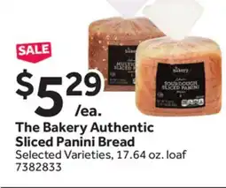 Stop&Shop The Bakery Authentic Sliced Panini Bread offer