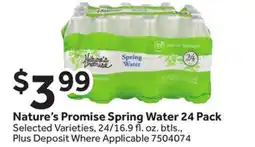 Stop&Shop Nature's Promise Spring Water offer