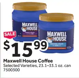 Stop&Shop Maxwell House Coffee offer