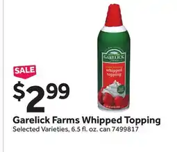 Stop&Shop Garelick Farms Whipped Topping offer