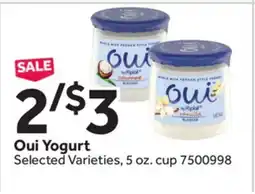 Stop&Shop Oui Yogurt offer