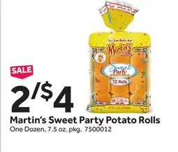 Stop&Shop Martin's Sweet Party Potato Rolls offer