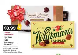 CVS Russell Stover 7.1-12 oz or Whitman's Sampler 10 oz offer