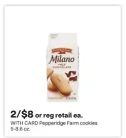 CVS Pepperidge Farm cookies 5-8.6 oz offer