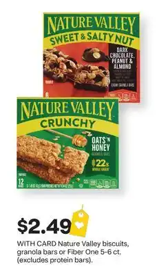CVS Nature Valley biscuits, granola bars or Fiber One 5-6 ct offer