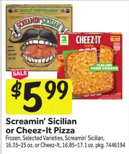 Stop&Shop Screamin' Sicilian or Cheez-It Pizza offer