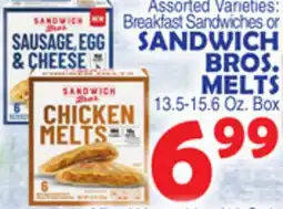 Bravo Supermarkets SANDWICH BROS. MELTS offer