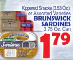 Bravo Supermarkets BRUNSWICK SARDINES offer