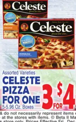 Bravo Supermarkets CELESTE PIZZA FOR ONE offer