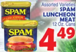 Bravo Supermarkets SPAM LUNCHEON MEAT offer