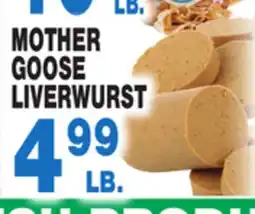 Bravo Supermarkets MOTHER GOOSE LIVERWURST offer