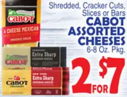 Bravo Supermarkets CABOT ASSORTED CHEESES offer