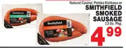 Bravo Supermarkets SMITHFIELD SMOKED SAUSAGE offer