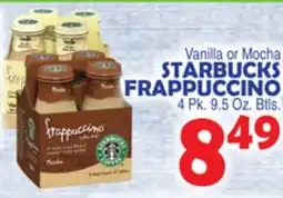Bravo Supermarkets STARBUCKS FRAPPUCCINO offer