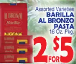 Bravo Supermarkets BARILLA AL BRONZO PASTA offer
