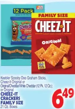 Bravo Supermarkets CHEEZ-IT CRACKERS FAMILY SIZE 21 Oz. Boxes offer