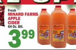 Bravo Supermarkets MINARD FARMS APPLE CIDER offer