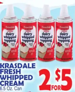 Bravo Supermarkets KRASDALE FRESH WHIPPED CREAM offer