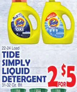 Bravo Supermarkets TIDE TIDE SIMPLY LIQUID DETERGENT offer