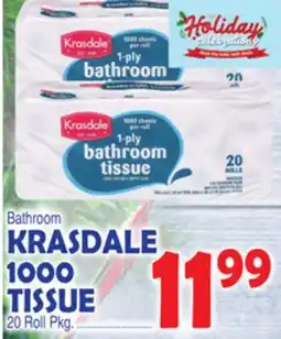Bravo Supermarkets KRASDALE 1000 TISSUE offer