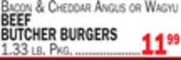 Bravo Supermarkets BEEF BUTCHER BURGERS offer