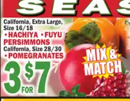 Bravo Supermarkets HACHIYA, FUYU PERSIMMONS, POMEGRANATES offer