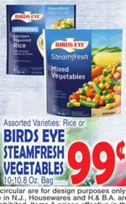 Bravo Supermarkets BIRDS EYE STEAMFRESH VEGETABLES offer